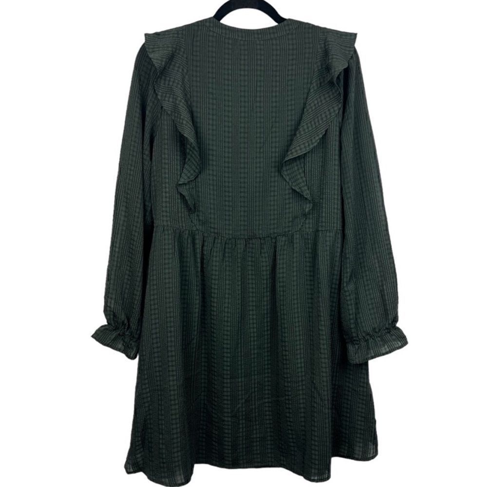 Loft Women’s Size Small Petite Fit and Flare Mini Dress Evergreen Deep Green - Picture 12 of 14